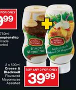 Crosse & Blackwell Flavoured Mayonnaise Assorted-2X500ml