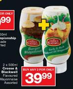 Crosse & Blackwell Flavoured Mayonnaise Assorted-2x500ml