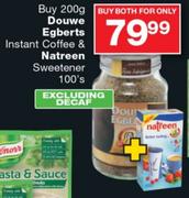 200g Douwe Egberts Instant Coffee & 100's Natreen Sweetener
