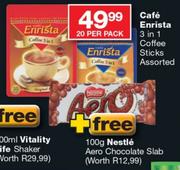 Cafe Enrista 3 in1 Coffee Sticks Assorted-20's Per Pack