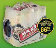 Hansa Pilsener Carry Pack-12 x 330ml-Per Box