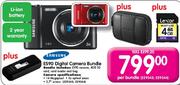 Samsug ES90 Digital Camera Bundle + 4GB SD Card + Card Reader + Bag