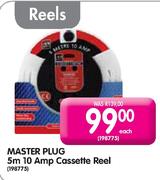 Master Plug 10 Amp Cassette Reel-5m Each