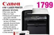 Canon 4 In 1 Laser Printer(MF4550D/MF4780W)