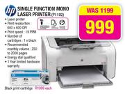 HP Single Function Mono Laser Printer(P1102)