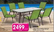 Terrace Leisure 7 Piece Manor Textilene Patio Set-Per Set