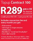 Blackberry Curve 9320-On Top Up Contract 100