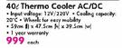 Camp Master 40L Thermo Cooler AC/DC-Each
