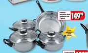 Premier 7-Piece Stainless Steel Cookware Set