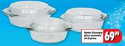 Home Discovery 6-Piece Glass Casserole Set