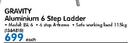 Gravity Aluminium 6 Step Ladder ISL 6