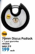 Yale 70mm Discus Padlock