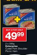 Enterprise Cured Pork Shoulder Picnic Ham-2x300g