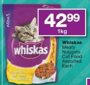 Whiskas Meaty Nuggets Cat Food-1kg