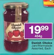 Danish Choice Jam / Marmalade Assorted-454g
