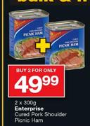Enterprise Cured Pork Shoulder Picnic Ham-2x300g