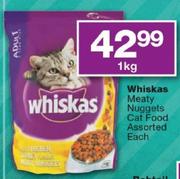 Whiskas Meaty Nuggets Cat Food-1kg