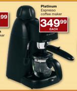 Platinium Espresso Coffee Maker