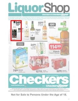 Checkers Western Cape : Liquor Shop (25 Jun - 7 Jul), page 1