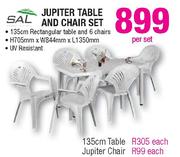SAL Jupiter Table And Chair Set-Per Set