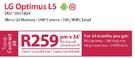 LG Optimus L5-Topup Contract 50