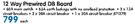 CBI 12 Way Prewired DB Board