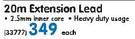 Reelco 20m Extension Lead