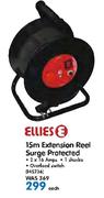 Ellies 15m Extension Reel Surge Protected