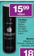 Yardley English Blazer Aerosol For Men-125ml