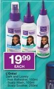 L'Oreal Dark & Lovely Hair Refresher-150ml,Scalp Wash-100ml,Scalp Soother-250ml