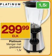  Platinum Menger Met Glasbeker-1.5L Each