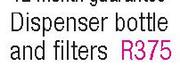 Dispenser Bottle & Filters
