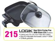 Logik Non Stick Frying Pan With Glass Lid (RS-082421)
