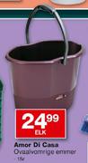 Amor Di Casa Ovaalvomrige Emmer-15L Elk