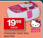 Character Lunch Box Assorted-Each