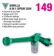 Gorilla 8 In 1 Spray Gun