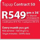 Samsung Galaxy S4-On Top Up Contract 50