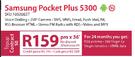 Samsung Pocket Plus 5300-Topup Contract 50