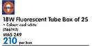 Osram 18W Fluorescent Tube Box of 25