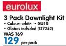 Eurolux 3 Pack Downlight Kit-Per Pack
