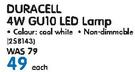 Duracell 4W GU10 LED Lamp
