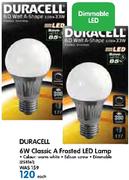 Duracell 6W Classic A Frosted LED Lamp-Each