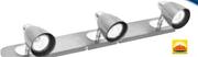 Satin Chrome 230V 3 Light Bar Spotlight