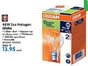 Osram 46W Eco Halogen Globe