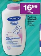 Purity And Elizabeth Anne's Baby Powder-200g