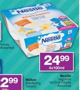 Nestle Jogolino 1st/2nd Foods Assorted-4 x 100ml