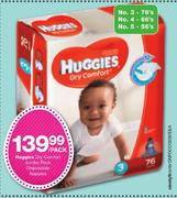 Huggies Dry Comfort Jumbo Pack Disposable Nappies-Per Pack