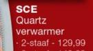 SCE Quartz Verwarmer 2-Staaf