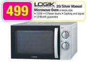 Logik Silver Manual Microwave Oven-20Ltr(P70H20L-SEA)