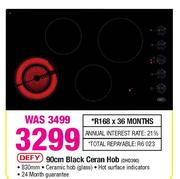 Defy Black Ceran Hob-90cm(DHD390)